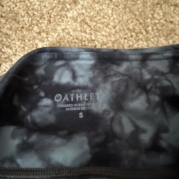 Athleta Black and Gray Leggings with Sleek Fit - Picture 6 of 6